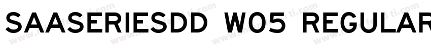 SaaSeriesDD W05 Regular字体转换